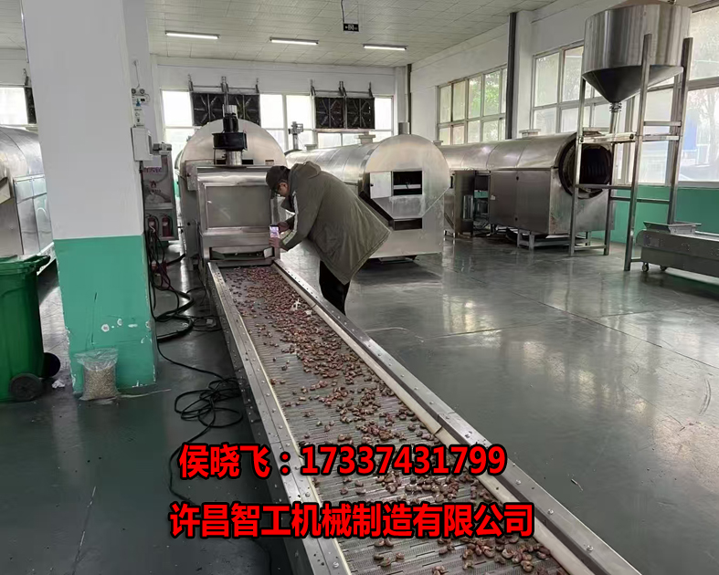3.17日?？蛻粼嚈C炒腰果生產線